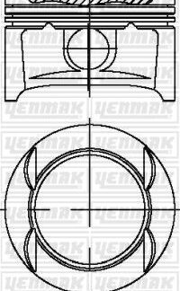 MOTOR PISTON+SEGMAN KOMPLE STD (73,40MM) ASTRA G – ASTRA H CORSA C – CORSA D – MERIVA A – TIGRA B