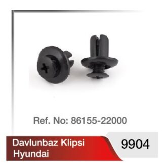 TAMPON KLIPSI YILDIZ (SIYAH) TOYOTA