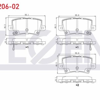 FREN BALATA ARKA IKAZLI HONDA CIVIC VIII 1.4 2005-2012 / HONDA CIVIC VIII 1.8 2005-2012