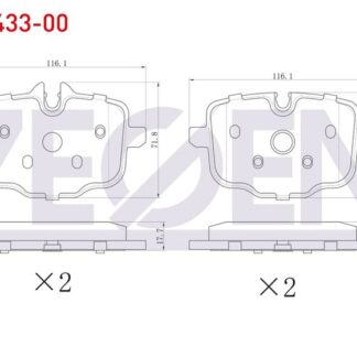 FREN BALATA ARKA BMW 5 SERISI (F10) 535 D 2010- / (F10) 525 D 2010- / (F10) 520 i 2010-