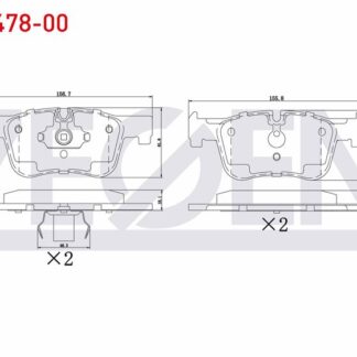FREN BALATA ON IKAZLI BMW 1 SERISI (F20,F21) 116 İ 2010-/ 118 İ 2010-/ 116 D 2010-/ 118 D 2010-/ 120 D 2010-/ 3 SERISI (F30) 316 İ 2011-/ 320 D 2011-/ 318 İ 2011-/ 316 Cİ 2011-/ 330 Xİ 2011-