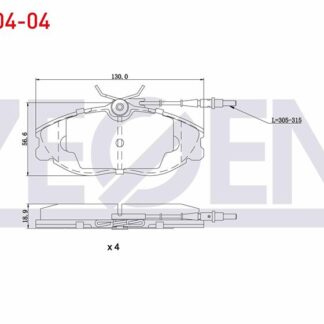FREN BALATASIÖN FİŞLİ P406 95> P607 00> / XSARA 97> 2.0 16V