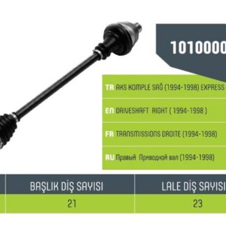 AKS SAĞ KOMPLE EXPRES DIZEL IÇ FREZE 23-DIS FREZE 21-UZUNLUK 693.5