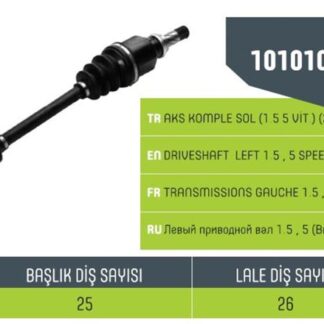 AKS SOL KOMPLE FLUENCE 1.5 DCI 16V 5 VITES 09>