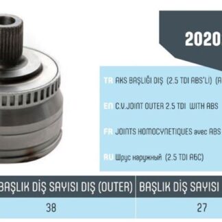 AKS KAFASI ABSLİ PASSAT 1.8T 1.9 TDI 2.5 TDI 00> KALIN DIS