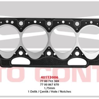 SİLİNDİR KAPAK CONTASI 1 DELIK 1.75MM R19 EXPRESS CLIO MEGANE