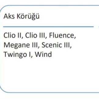 AKS KORUGU DIS SAG FLUENCE MEGANE III SCENICIII (TUM SERISI)