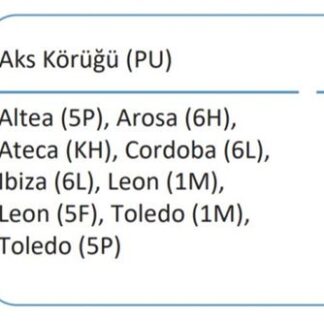 AKS KORUGU IC CADDY III POLO GOLF V / VI PASSAT V JETTA III