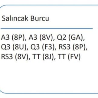 SALINCAK BURCU ON GOLF V CADDY III JETTA III PASSAT V TOURAN A3 LEON EOS TIGUAN SCIROCCO