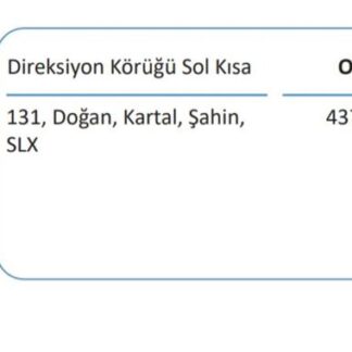 DIREKSIYON ROT KORUGU KISA SOL M131 DKS