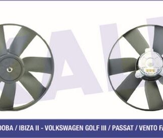 FAN MOTORU SEAT CORDOBA IBIZA II 93<99 – VOLKSWAGEN GOLF II-IV CADDY II PASSAT 1.4 1.6 1.8 1.9SDI/TDI 2.0 (250/80W 318MM 12V)