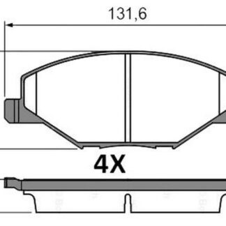 DISK BALATA ON (SKODA: FABIA II 1.2 1.2TSI 1.4 1.6 1.6TDI 10-14)