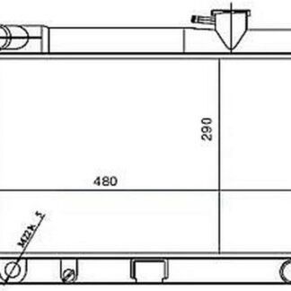 SU RADYATORU MEKANİK ( FIAT : M131 ) 2 SIRALI 293×480×34