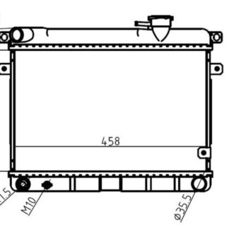 SU RADYATORU KAPAKLI FIAT 131 1.6 M-T 1979-2003 ALUMINYUM BRAZING 26MM 290×458×26