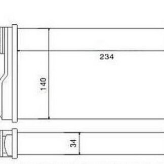 KALORIFER RADYATORU MEKANİK ( FIAT : M131 ) 140×234×34