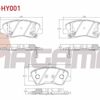 FREN BALATA ON IKAZLI TEL DELIKLI HYUNDAI ACCENT BLUE 1.4 CVVT 2012-/ 1.6 CRDI 2012-/ KIA RIO III 1.4 CRDI 2011-2014/ RIO III 1.4 CVVT 2011-2014 / RIO III 1.25 CVVT 2011-2014