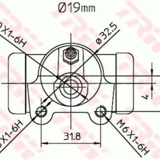 FREN SİLİNDİRİSAĞ SOL LAGUNA I 94> 19.00MM