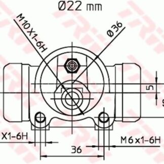 FREN SİLİNDİRİSAĞ SOL DKŞ M131 1.6 / R12 TS 22.00MM