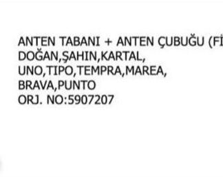 ANTEN ÇUBUĞU KISA TİP DKŞ SLX KARTAL DOĞAN / TEMPRA TIPO MAREA BRAVA BRAVO PUNTO