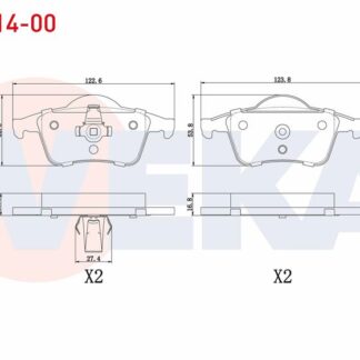 FREN BALATASIARKA S60 00>10 S70 97>00 S80 98> V70 97>07 XC70 00>
