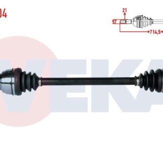 AKSÖN SAĞ KOMPLE KANGOO 1.9D UZUNLUK 725.70MM