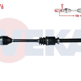 AKSÖN SAĞ KOMPLE KANGOO III 08> 1.5 DCİ K9K UZUNLUK 920MM