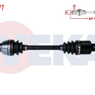KOMPLE AKS SOL ON DACIA LOGAN (LS) 1.5 DCI UZUNLUK 649MM 2004-2012