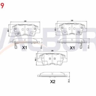 FREN BALATASI ARKA HYUNDAI ELANTRA 1.6 D-CVVT 2011-2015- SONATA V 2.0 VVTI 2005-2010 – KIA SOUL (AM) 1.6 CRDI 2009– OPTIMA 1.7 CRDI 2012-